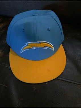 Men's Blue and Yellow Football Logo Snapback Hat